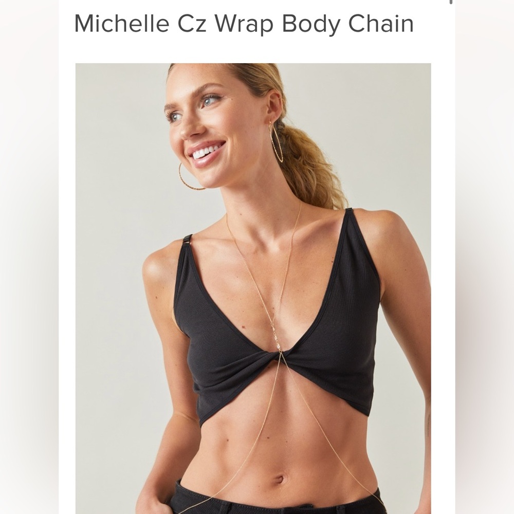 Michelle Cubic Zirconia Wrap Body Chain
